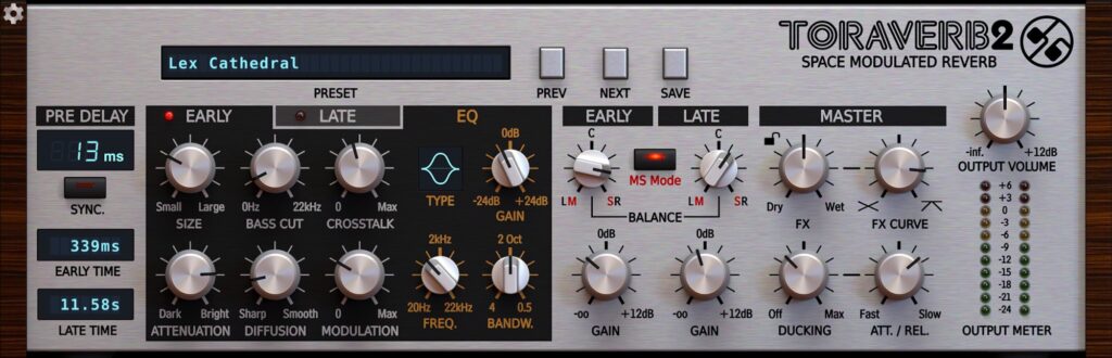 Top 10 VST Plugins for Creating Atmosphere and Ear Candy in Music Production 11 D16 Group – Toraverb 2