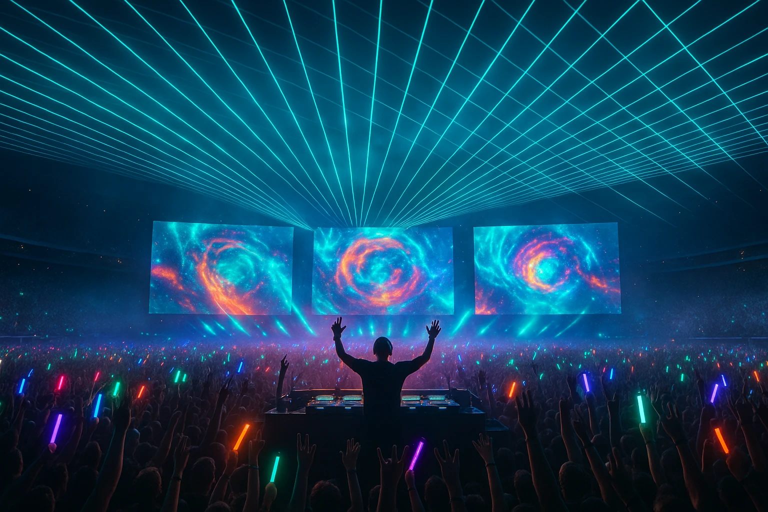 Robot Visuals Rave Future Rave Ghost Producer | Exclusive Tracks