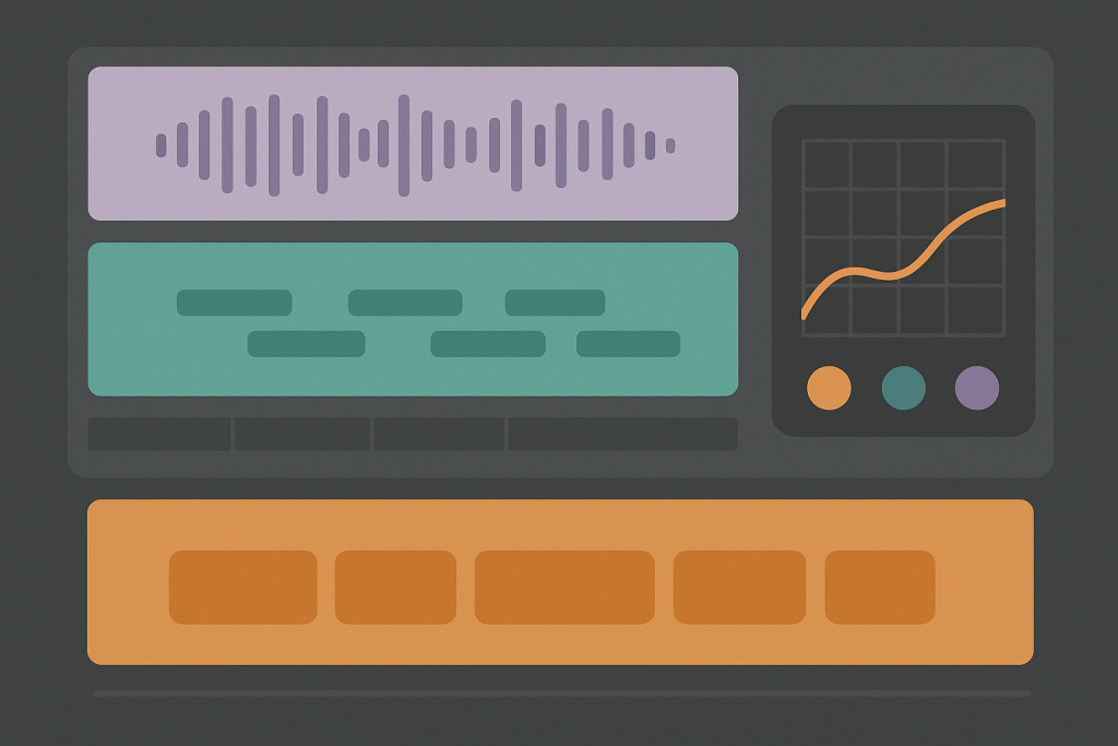 Phrase Match Map Illustration of vocal EQ space, tempo blocks and phrase matching