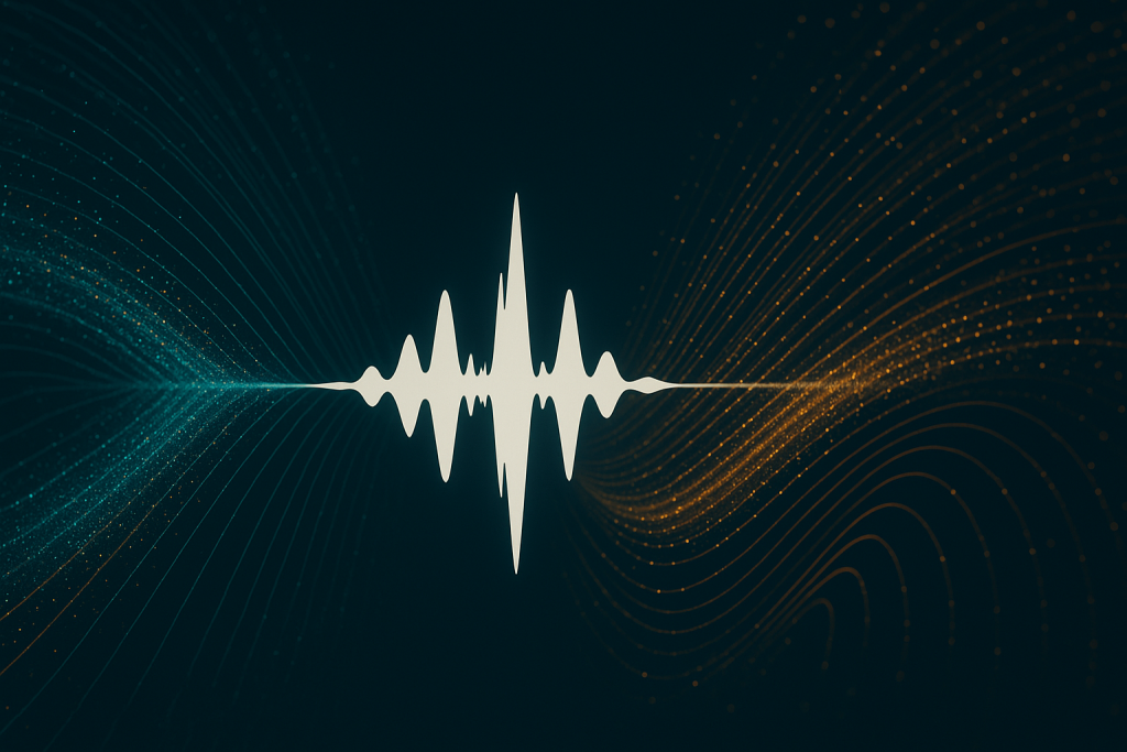 Controlled Space Design Filtered reverb and delay trails around a dry vocal waveform