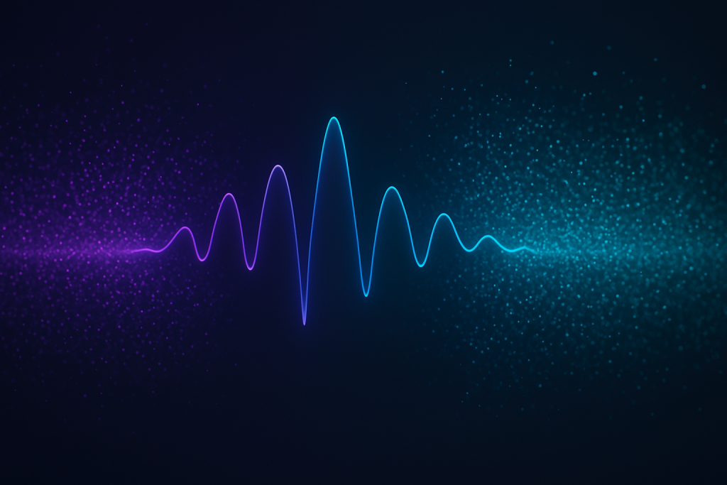 Controlled Stereo Width Centered bass waveform with wider high-frequency stereo elements