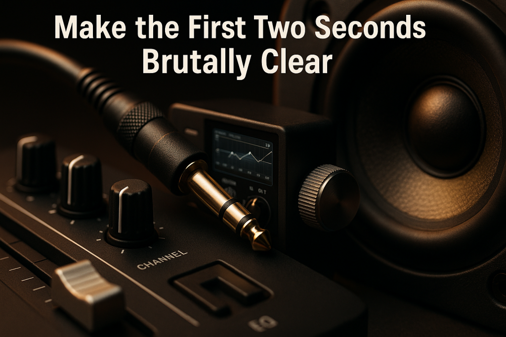 Make the First Two Seconds Brutally Clear Music promotion reels — Make the First Two Seconds Brutally Clear