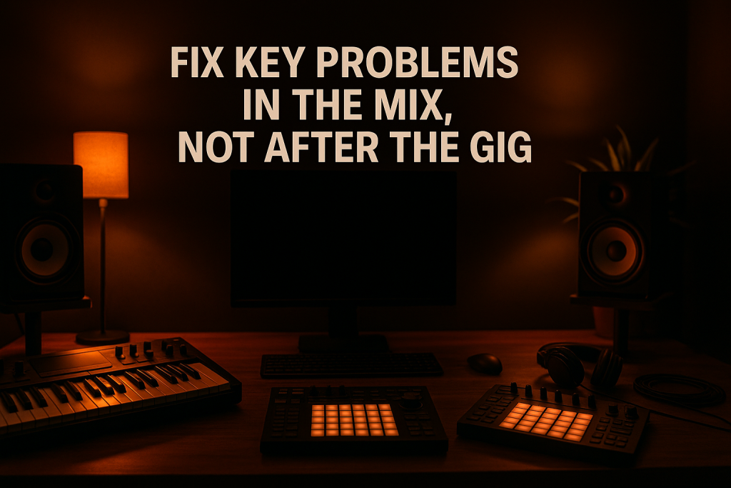 Fix Key Problems in the Mix, Not After the Gig Fix Key Problems in the Mix, Not After the Gig