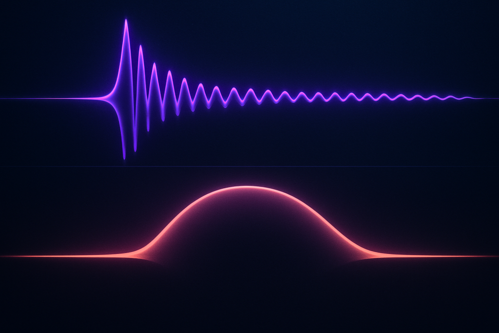 Kick Bass Lane Kick and bass waveforms separated with sidechain ducking