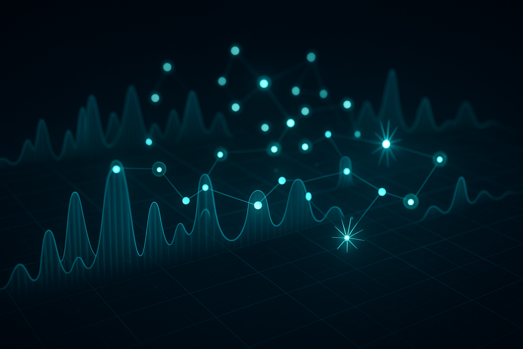 Campaign Test Rig Abstract waveform turning into campaign data pulses