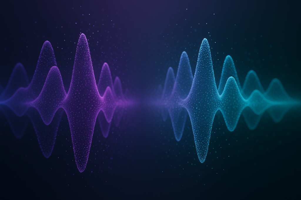 Clear Center Lane Stereo waves opening around a clear center lane for vocals and drums