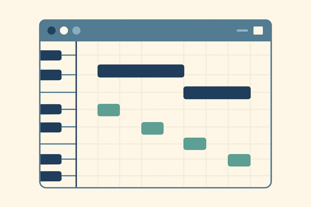 Obvious Notes Work Illustration of chord tones and passing notes in a short melody
