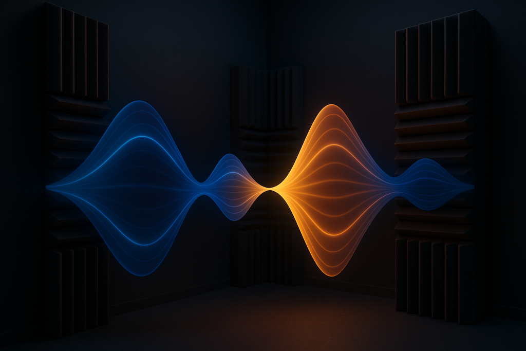 Controlled Kick Energy 3D low-frequency waveform controlled by corner bass traps