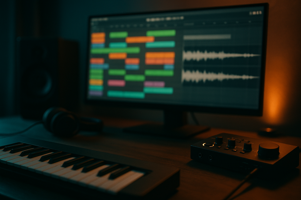 Reference Marker Map Studio monitor comparing arrangement markers against a reference waveform