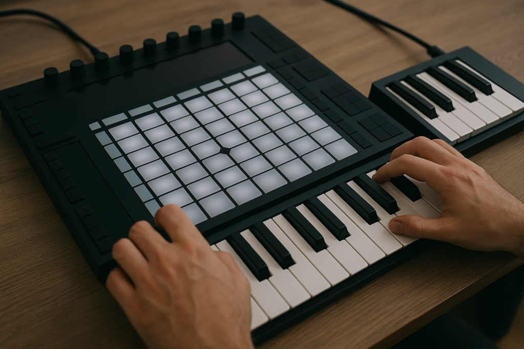 Hands On Control Hands using a pad controller to speed up Ableton production