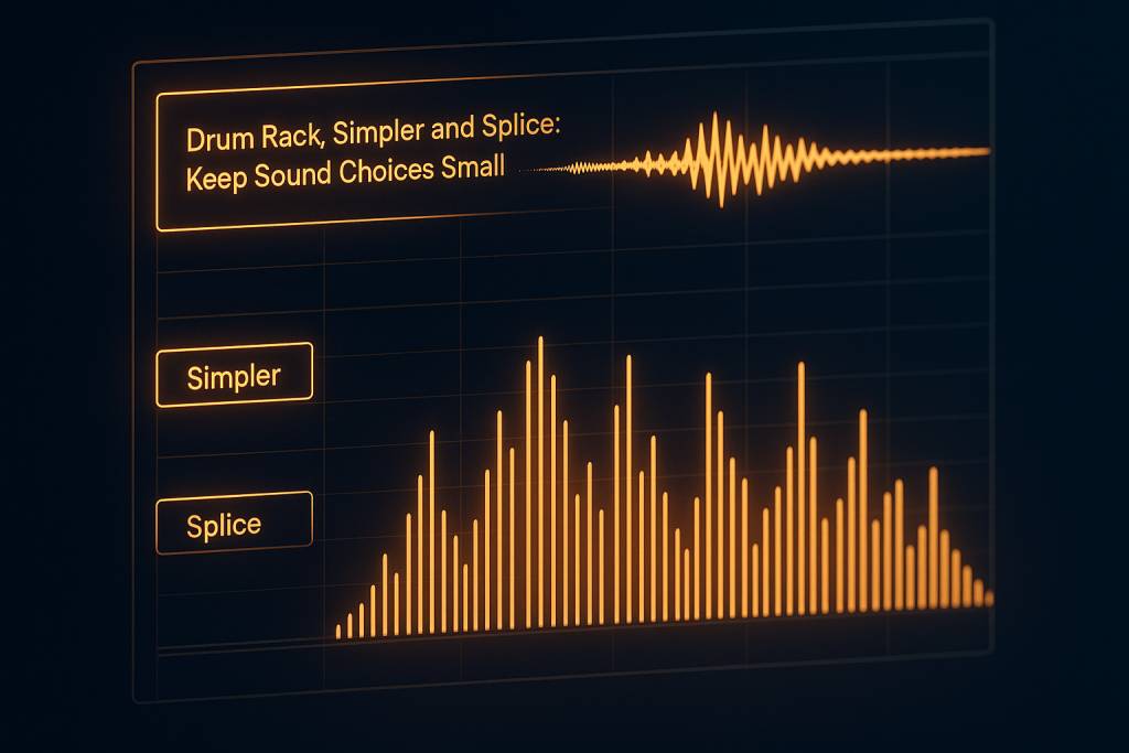 Drum Rack, Simpler and Splice: Keep Sound Choices Small Drum Rack, Simpler and Splice: Keep Sound Choices Small