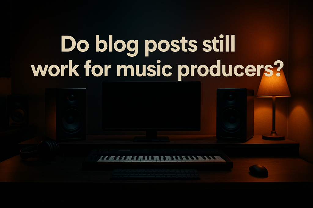 Do blog posts still work for music producers? Do blog posts still work for music producers?