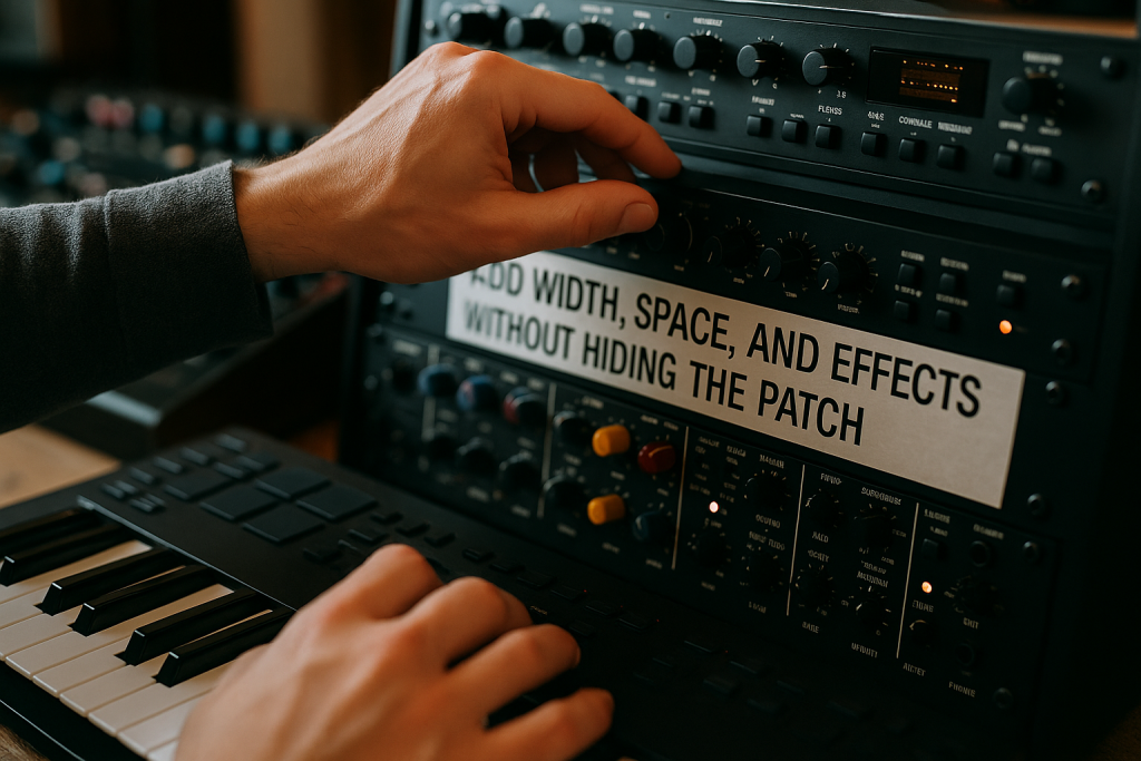 Add Width, Space, And Effects Without Hiding The Patch Add Width, Space, And Effects Without Hiding The Patch