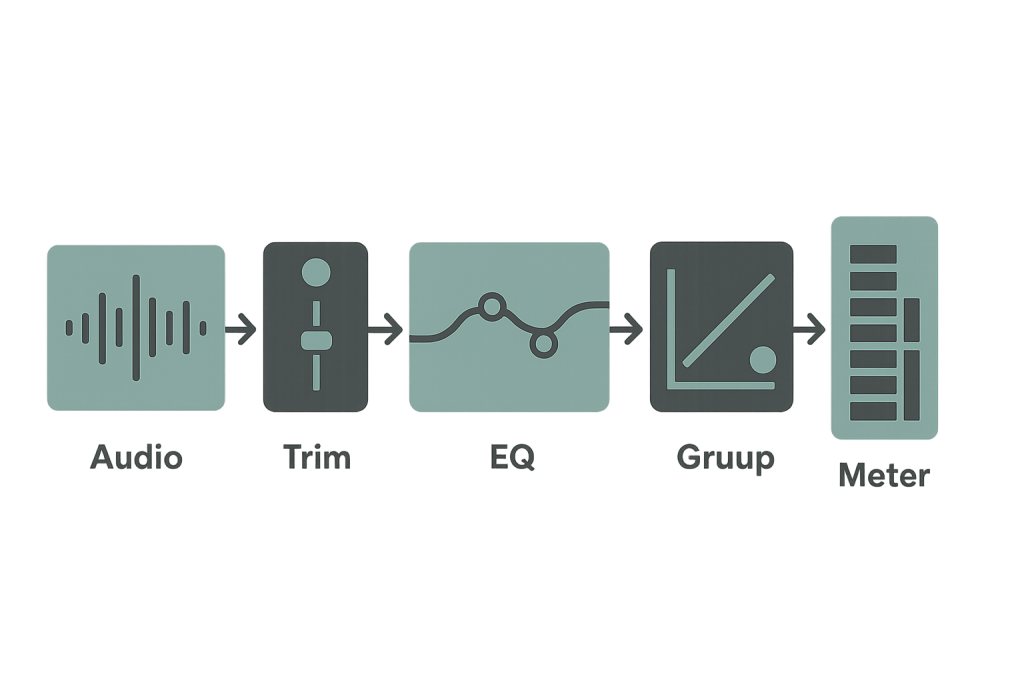 Gain Staging Chain Gain staging diagram for a cleaner Ableton mixdown